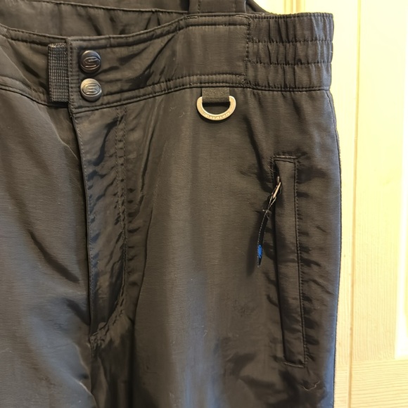 Slalom Black Ski Snowboard Snow Bib Overalls - Picture 8 of 15